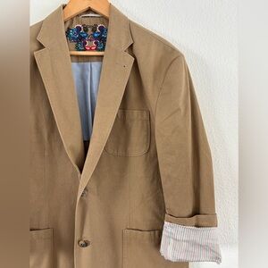 Robert Graham Rally Blazer khaki sharp like new!! 40 Reg